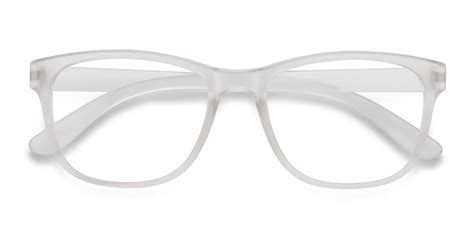 Milo Frosted Clear Plastic Eyeglasses Eyebuydirect