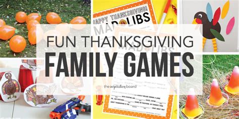 Fun Thanksgiving Family Games - The Inspiration Board