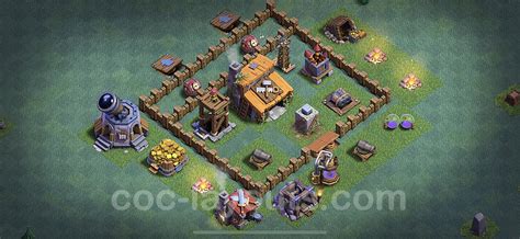 Meisterhütte Lvl 3 Base Layout Nachtdorf Coc Clash Of Clans Mh3 Bh3 8