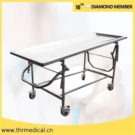 Funeral Stainless Steel Adjustable Embalming Table Hospital Autopsy