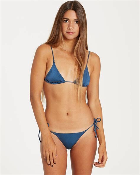 Billabong Sol Searcher Tiny Tri Bikini Top In Blue Lyst