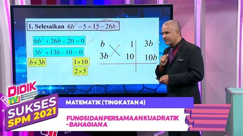 Sukses Spm Klip Matematik Tingkatan Fungsi Dan