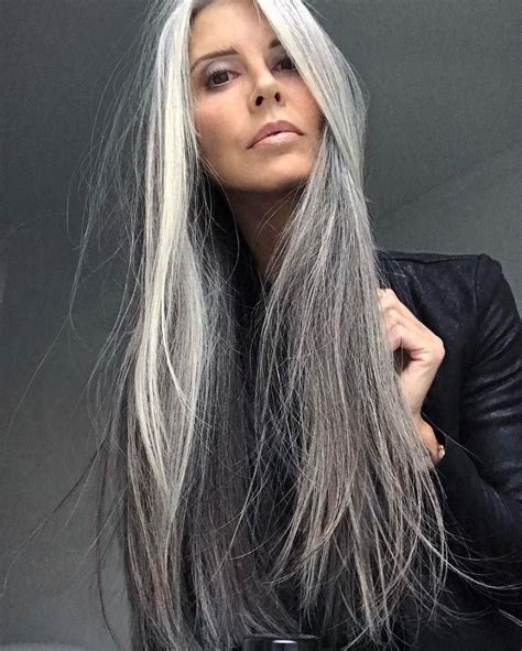 15 Best Long Hairstyles Grey Hair