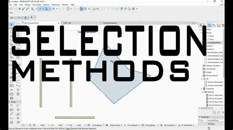 ArchiCAD Tutorial 2 Selection Methods YouTube