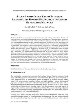 Stock Broad Index Trend Patterns Learning Via Domain Knowledge Informed