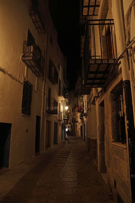 Peñiscola Old Town at night Castellón Spain inyathi Flickr