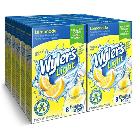 Buy Wylers Light Singles To Go Powder Packets Water Drink Mix