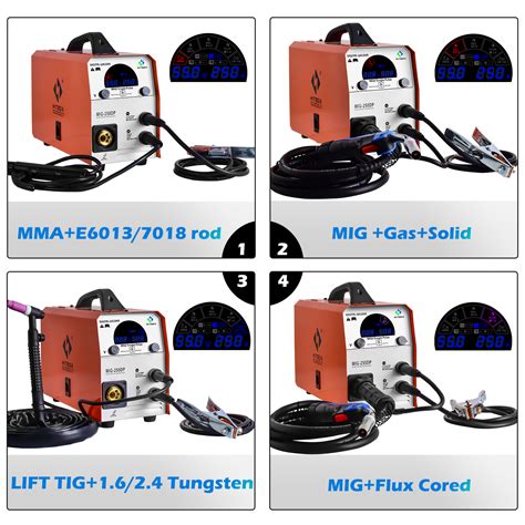 Hitbox Aluminium Welder Mig250dp 5 In 1 Mig Co2 Mix Gas Gasless Lift ...