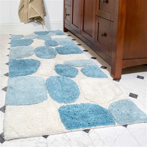 Chesapeake Pebbles Aquamarine Bath Rug Runner (24"x60") - Walmart.com ...