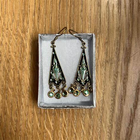 vintage antique earrings beautiful rare antique... - Depop