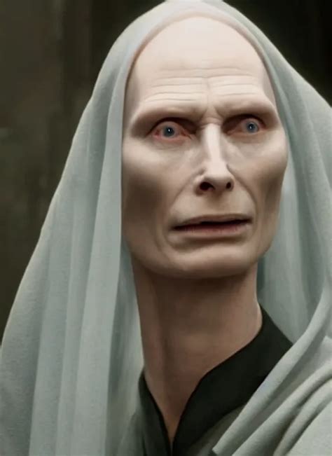 Film Still Of Tilda Swinton As Voldemort In Harry Stable Diffusion