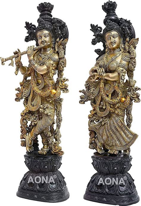 Radha Krishna Statue Large30 In Big Size Brass Divine Couple Radha