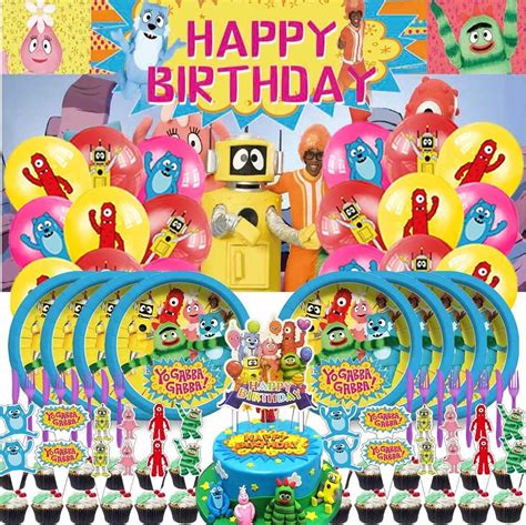 Amazon BEBITZ Yo Gabba Gabba Party Supplies Plates Decorations