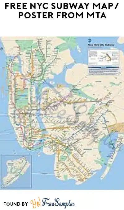 FREE NYC Subway Map/Poster from MTA | Nyc subway map, Subway map, Nyc ...