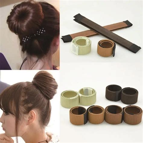 Hair Bun Maker Tools Head Band Bun Hair Styling Synthetic Wig Donuts