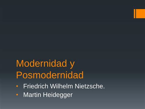 PDF Modernidad Y Posmodernidad Friedrich Nietzche Y Martin Heidegger