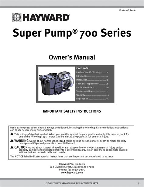 Hayward Super Pump 1 Hp Wiring Diagram