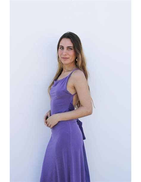 Vestido De Fiesta Largo Con Lazada Y Espalda Descubierta INVITADISIMA