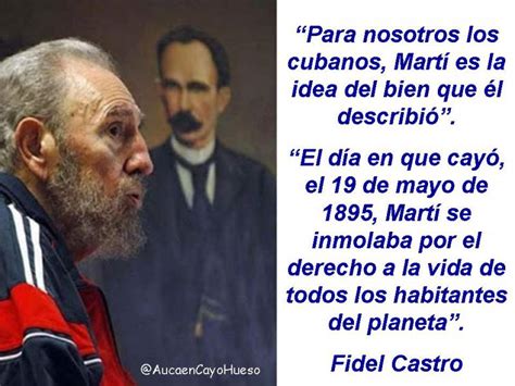 Mart Y Fidel Dos Grandes Hombres De Todos Y Para Todos Los Tiempos