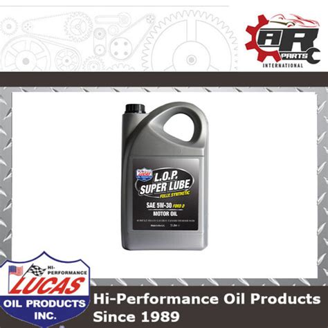 Lucas Oil L O P Super Lube Fully Synthetic 5w30 Motor Engine Oil 5L