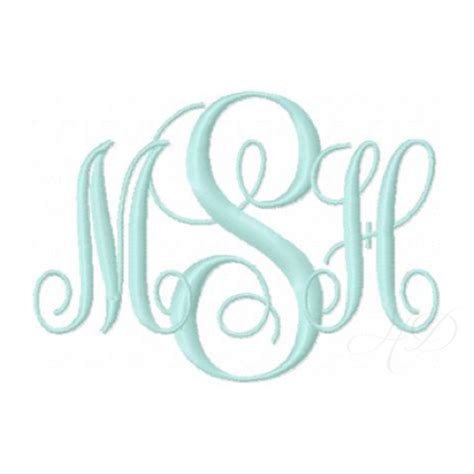 Classic Monogram Vine Embroidery Font – HERRINGTON DESIGN