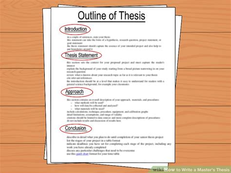 How To Write A Master S Thesis With Pictures Wikihow