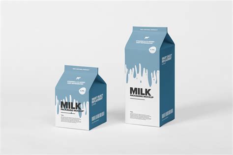 Milk Box Packaging Mockup 26268675 PSD