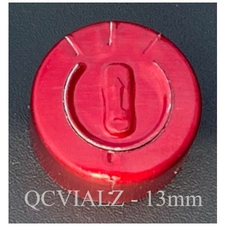 13mm Full Tear Off Aluminum Vial Seals Red Bag Of 1 000