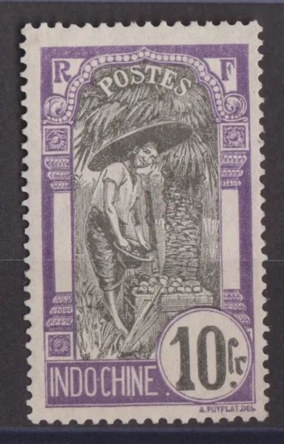 Timbre Colonies Francaise Indochine N Neufs Gomme Alteree Ref