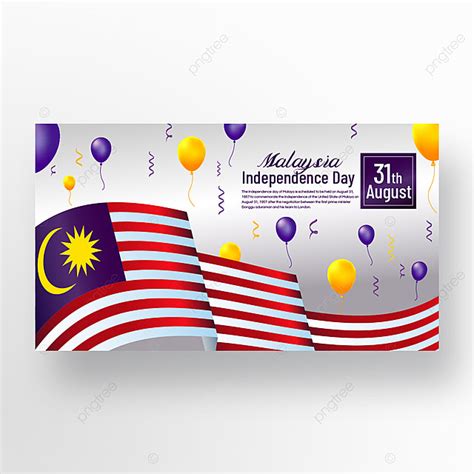 Malaysia Independence Day Banner Template Download on Pngtree