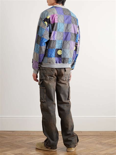 KAPITAL Patchwork Cotton-Jersey Sweatshirt for Men | MR PORTER