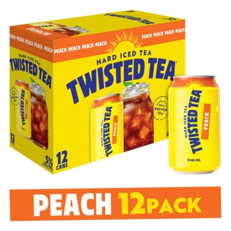 Twisted Tea Peach Hard Iced Tea Cans Fl Oz Kroger