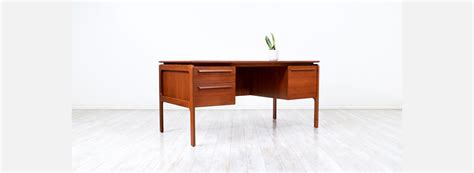 Mid Century Modern Teak Desk Danish Modern La