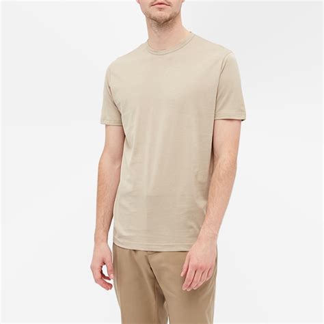 Sunspel Classic Crew Neck T Shirt Taupe END GB