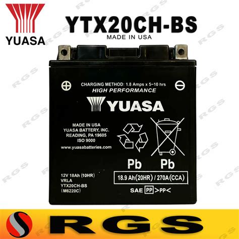 Yuasa YTX20CH-BS Made in USA | Lazada PH