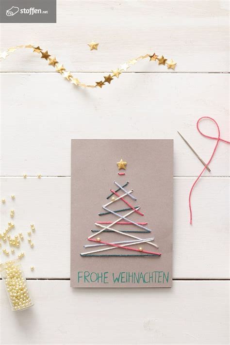 Kerstkaarten Zelf Maken Diy Kerstkaartjes Met Wol Stoffen Net