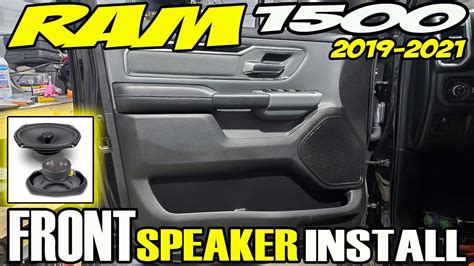 2019 2021 Ram 1500 Front Speakers Install And Upgrade Youtube