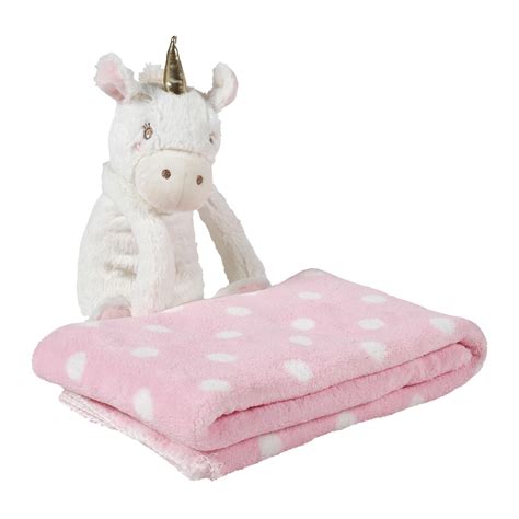 Plaid Enfant Doux Cm Et Peluche Licorne Rose D Co Enfant Eminza