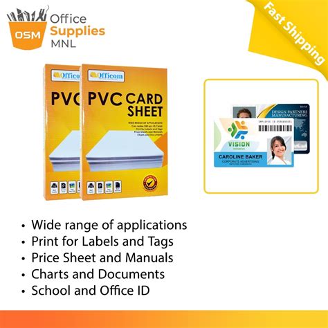 Xm Ph Officom Pvc Id Card Sheet A Size Id Film Sheet Office Id Sheet