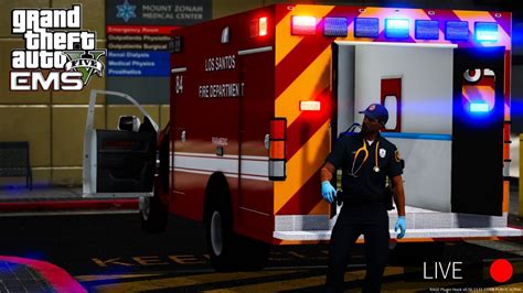 Gta Ems Mod Live Day Ems Paramedic First Day On The Job