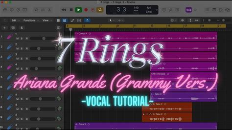 Rings Grammy Version Shortened Vocal Tutorial Youtube