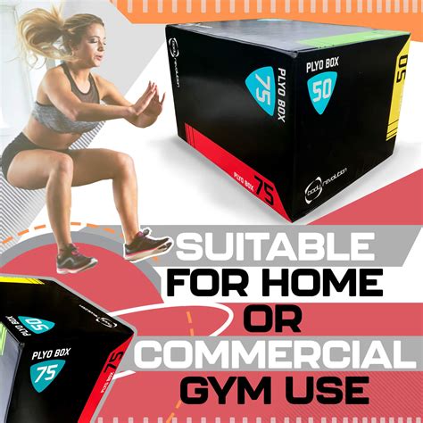 3 In 1 Soft Foam Plyometric Plyo Jump Box Aerobic And Gym Exercise