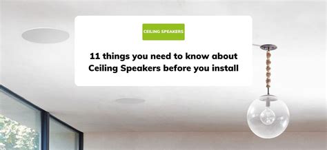 Things To Know About Ceiling Speakers Smart Home Sounds