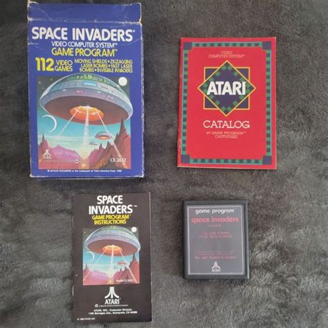 Cartucho Fita Atari 2600 Space Invaders L Caixa Cce Dactar Leia