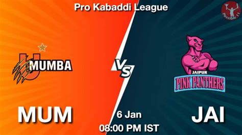 MUM Vs JAI Dream11 Prediction Team Live Kabaddi 06 Jan 2024