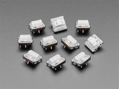 Kailh CHOC Low Profile White Clicky Key Switches [10 Pack] : ID 5114 ...