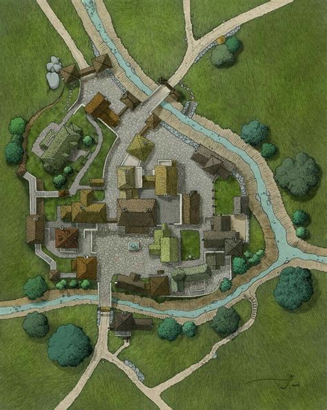 Fortified Town Of Dawsburg Free Map The Reclusive Cartographer On