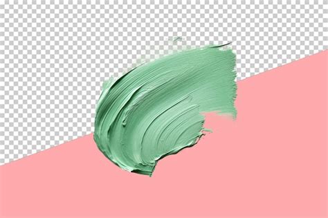 Premium Psd Mint Green Brush Stroke Isolated Object Transparent