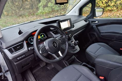 Renault Kangoo VAN E-tech electric. Cabin interior - dashboard. 11-06-2022, Prague, Czech ...