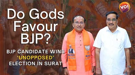 BJP Candidate Mukesh Dalal Wins Unopposed Election In Surat YouTube